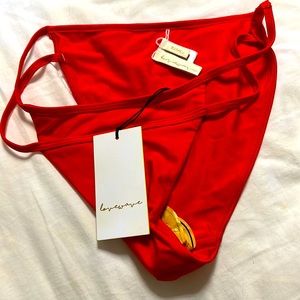 Red bikini bottoms new